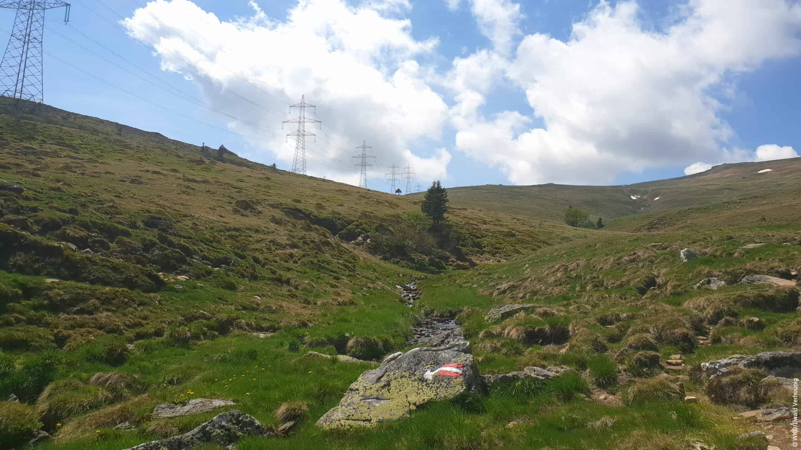 Ein Blick auf die Koralm.